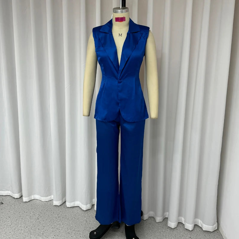 Conjunto Alta Costura Estilo Azul