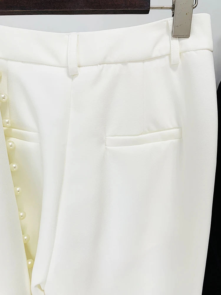 Conjunto Alfaiataria Terno Feminino Branco