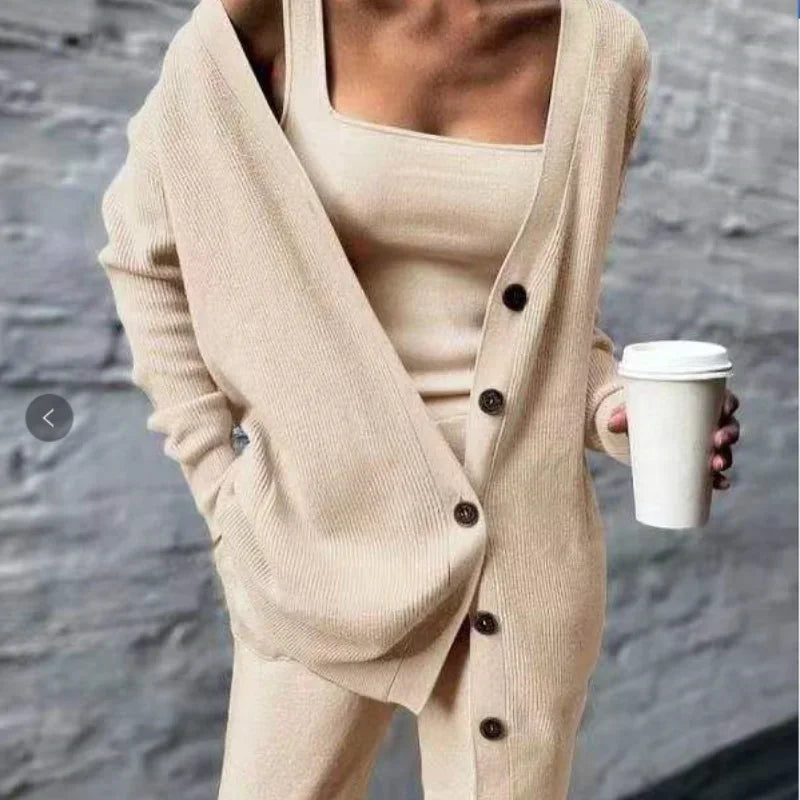 Conjunto Tricot - 3 peças - Outono