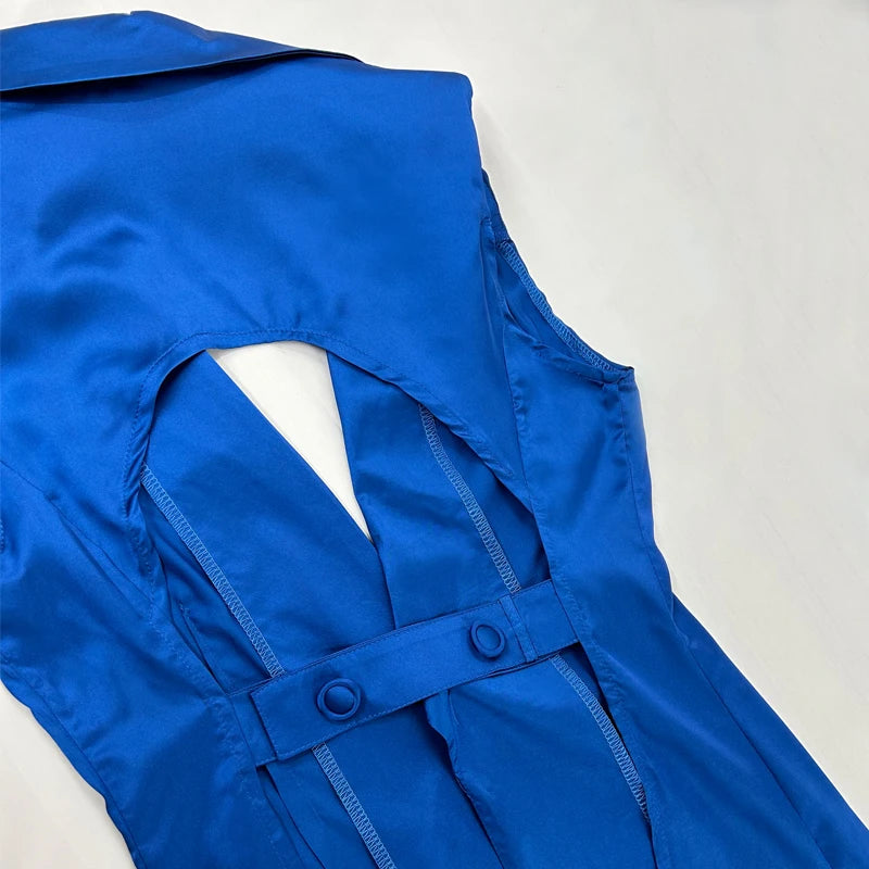 Conjunto Alta Costura Estilo Azul
