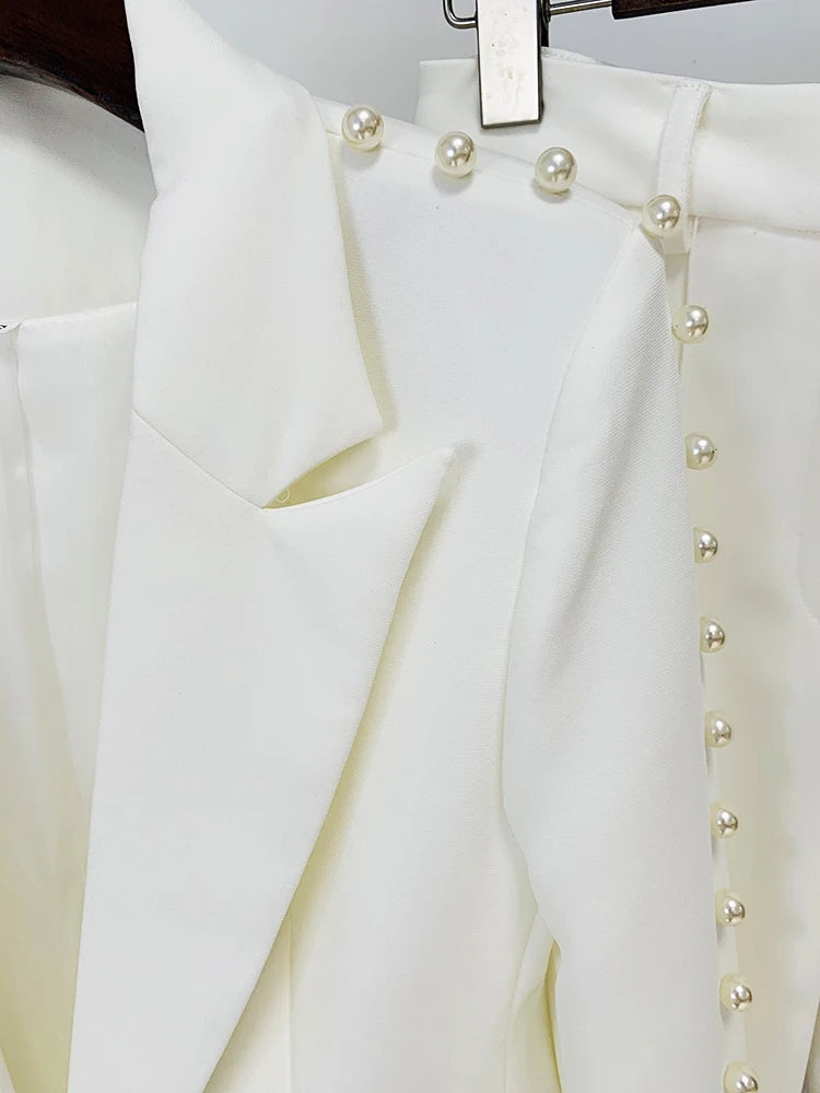 Conjunto Alfaiataria Terno Feminino Branco