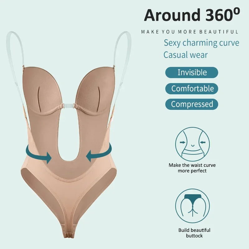 Body modelador invisível, SEM COSTAS