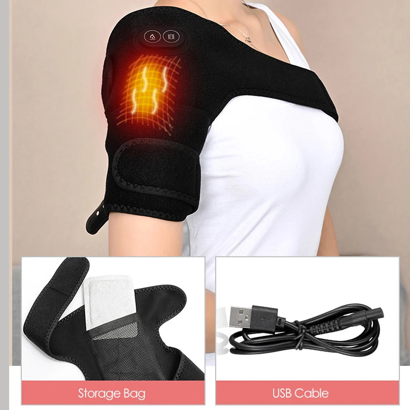 Inovador Massageador USB de Ombro e Joelho com Aquecimento