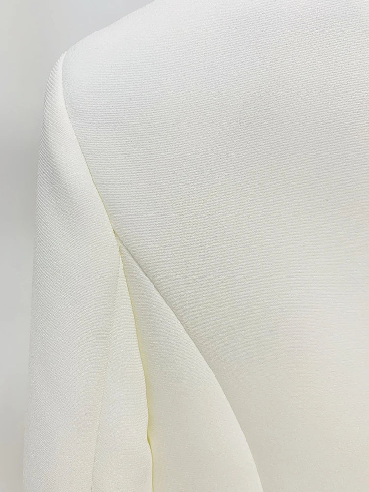 Conjunto Alfaiataria Terno Feminino Branco