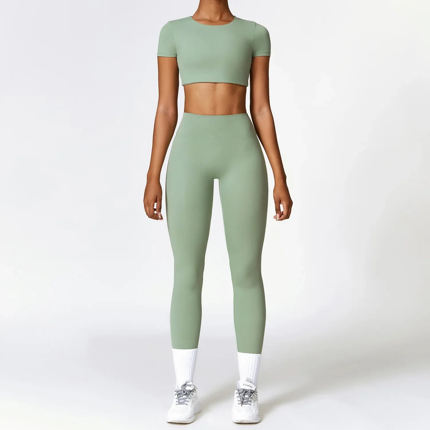 Conjunto de Yoga Sem Costura