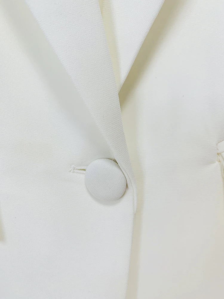 Conjunto Alfaiataria Terno Feminino Branco
