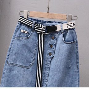 Saia Jeans Irregular