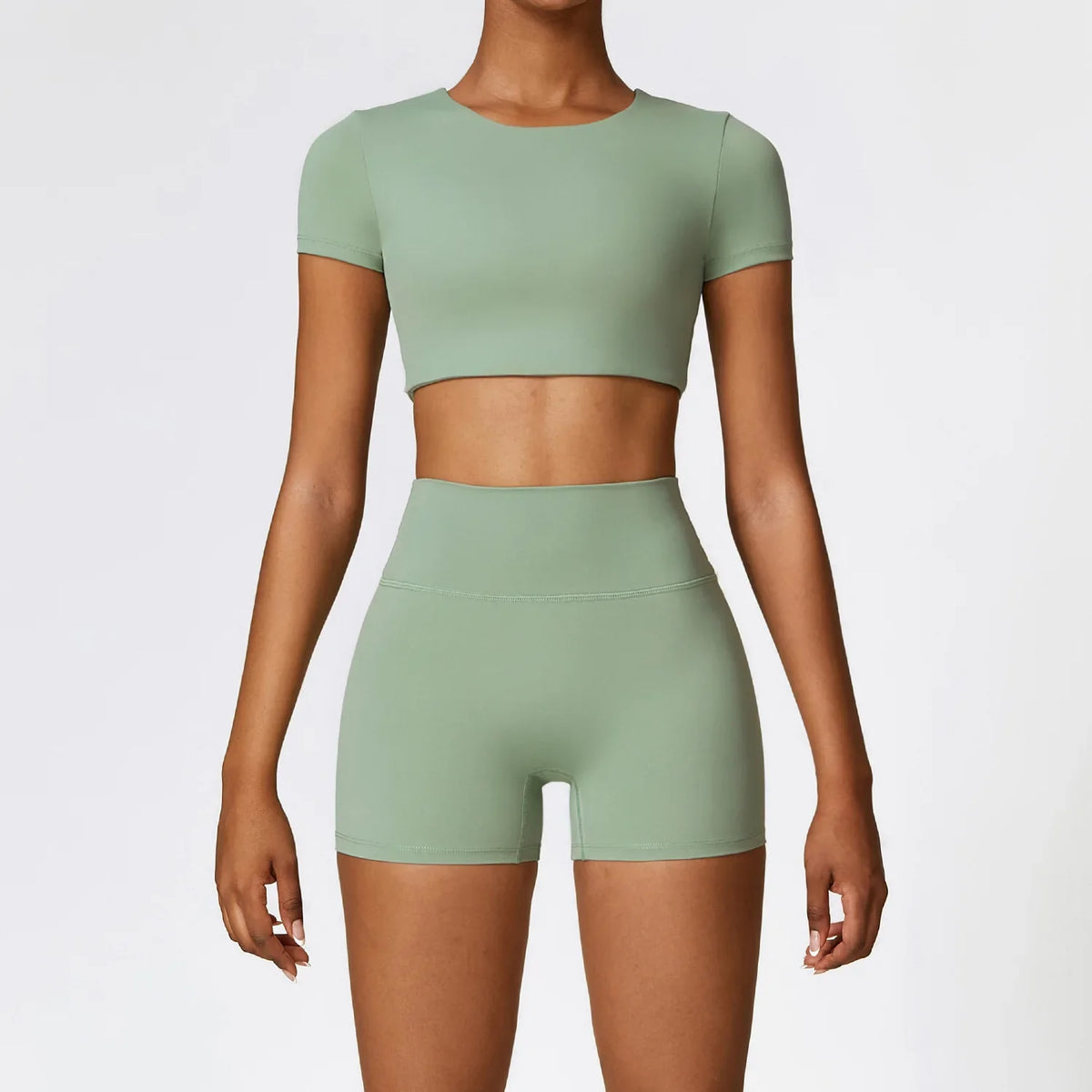 Conjunto de Yoga Sem Costura