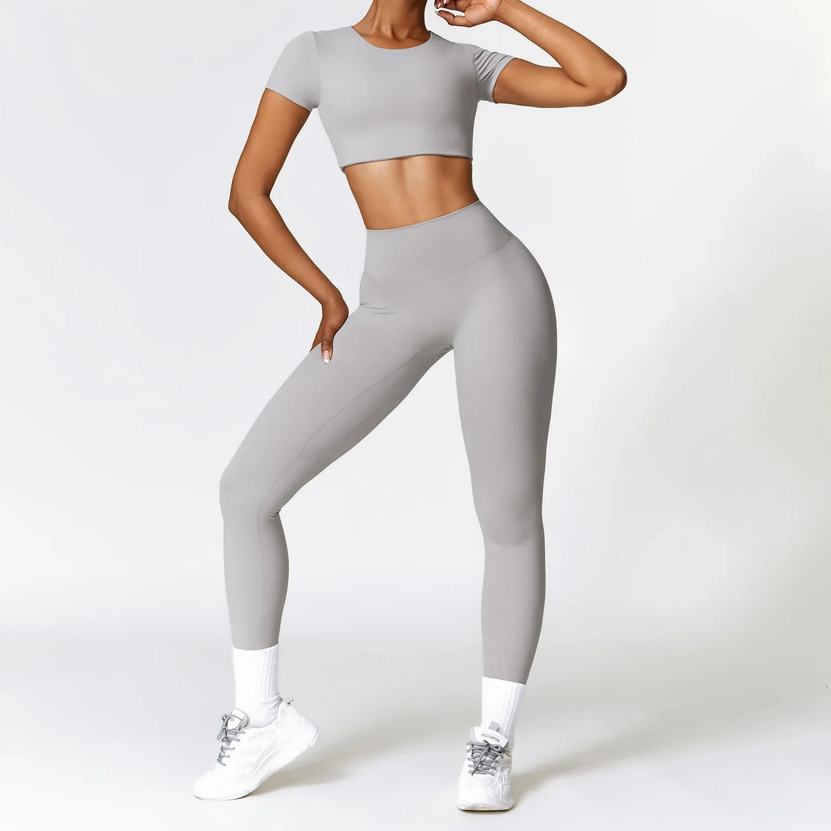 Conjunto de Yoga Sem Costura