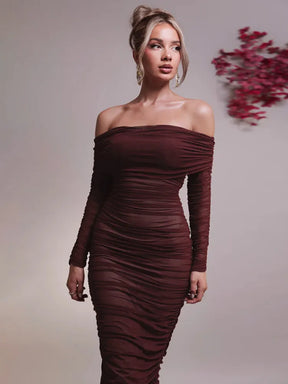 Vestido Maxi Ombro a Ombro