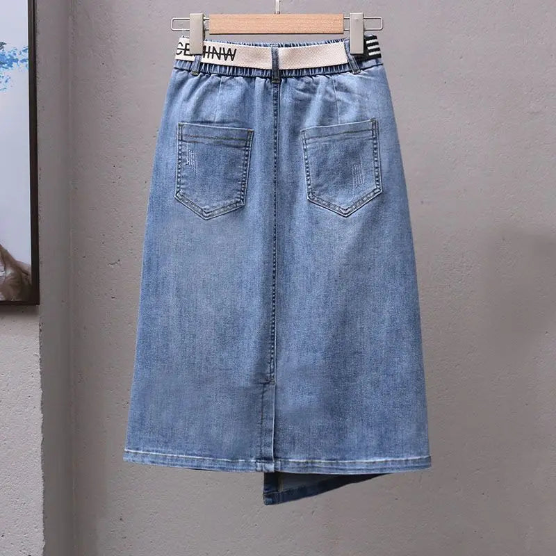 Saia Jeans Irregular