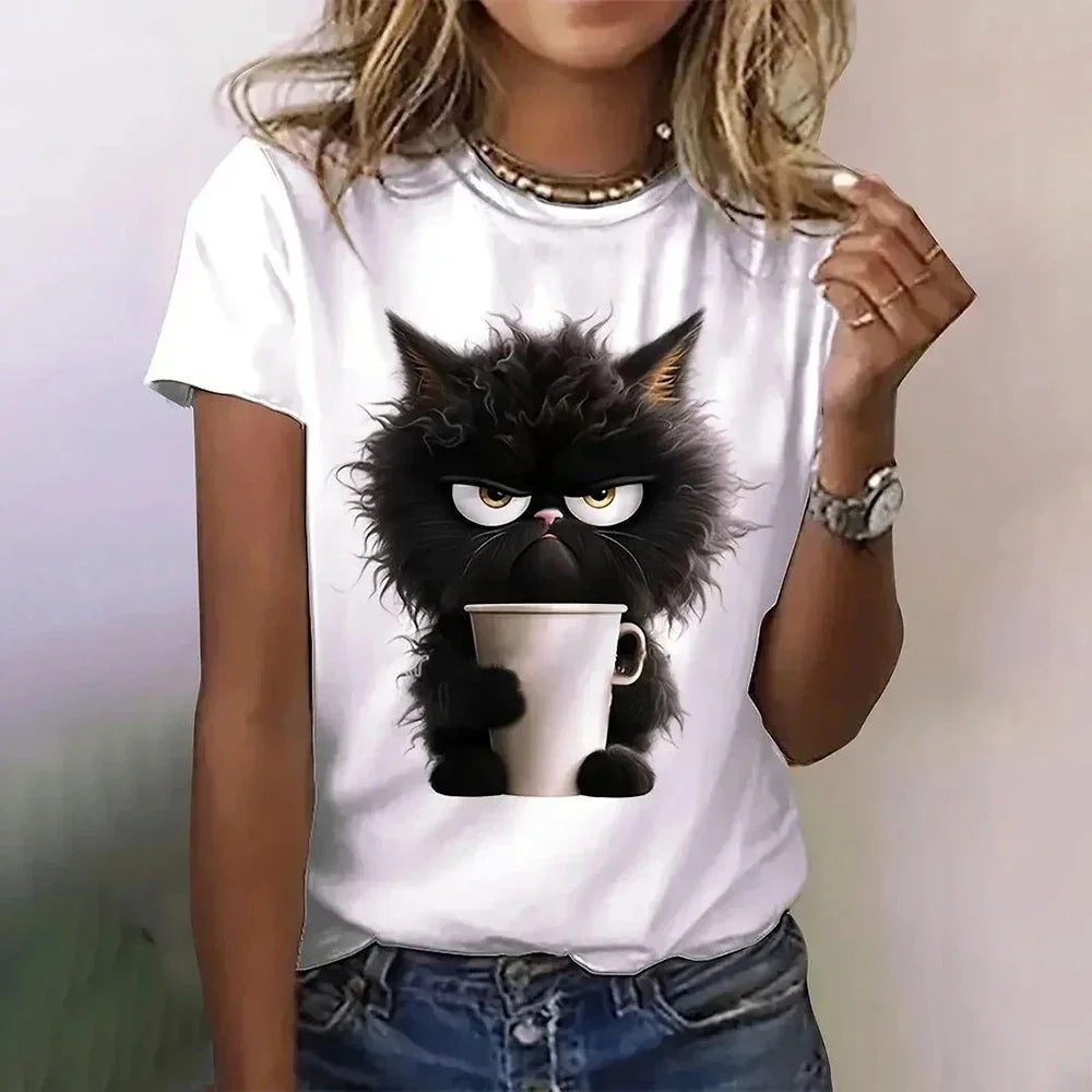 Camiseta Comics Gato Bravo