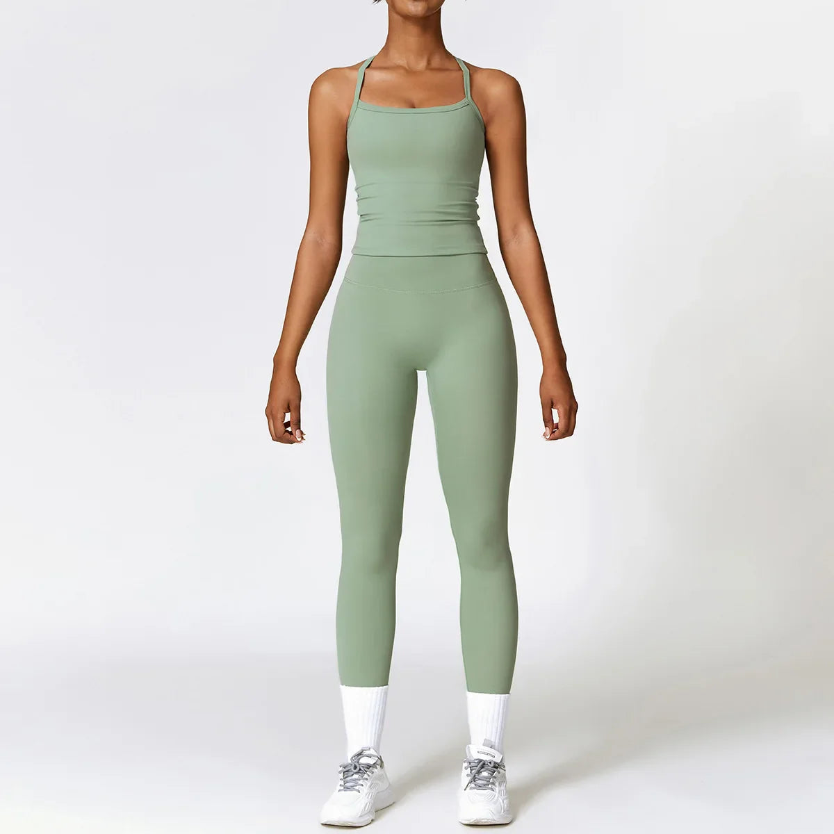 Conjunto de Yoga Sem Costura