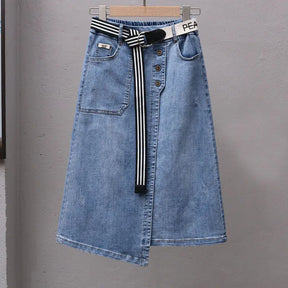 Saia Jeans Irregular