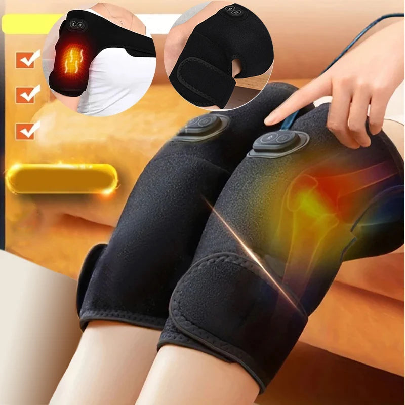 Inovador Massageador USB de Ombro e Joelho com Aquecimento