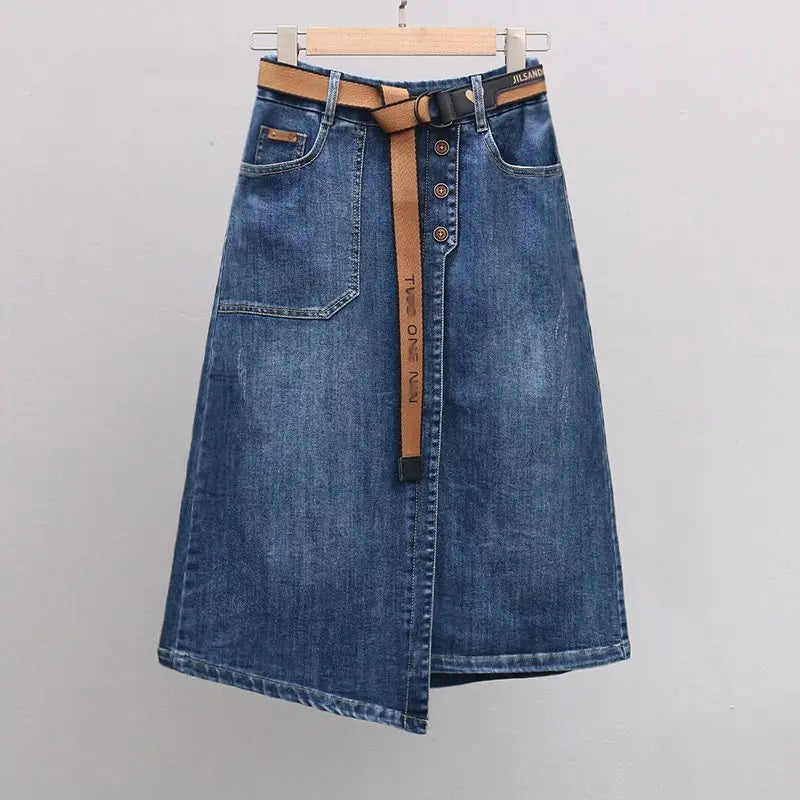 Saia Jeans Irregular