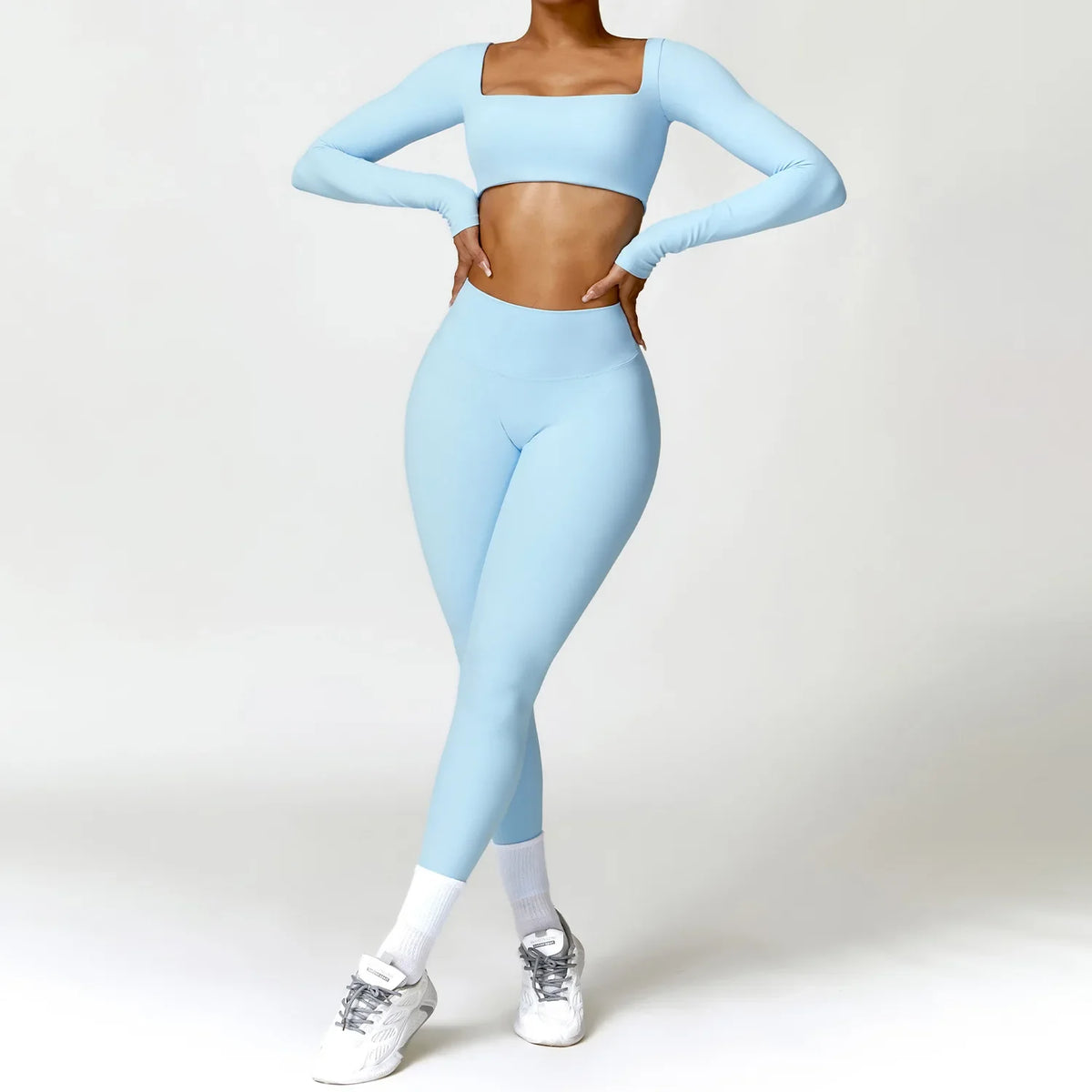 Conjunto de Agasalho de Ioga Feminino 2 Peças