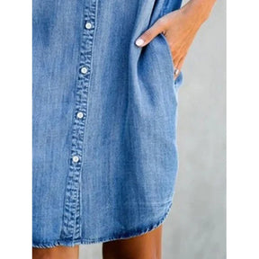 Vestido denim charme despojado