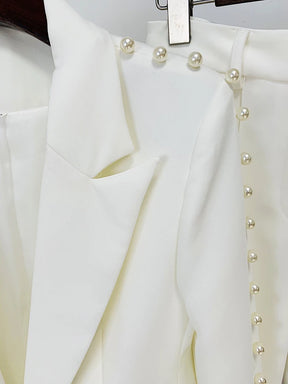 Conjunto Alfaiataria Terno Feminino Branco