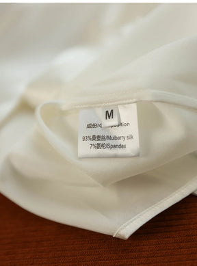 Camisa Feminina de Cetim (manga longa)