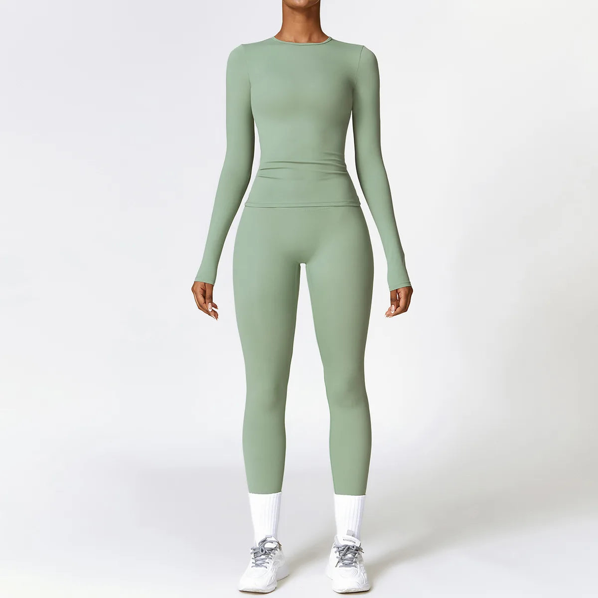 Conjunto de Yoga Sem Costura