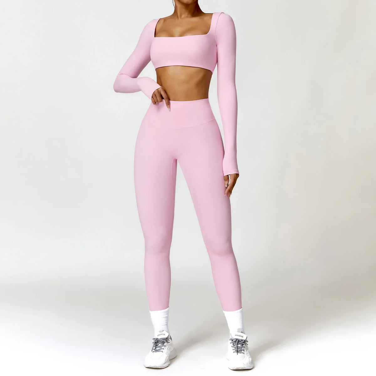 Conjunto de Agasalho de Ioga Feminino 2 Peças