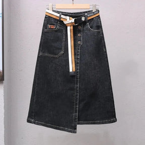 Saia Jeans Irregular