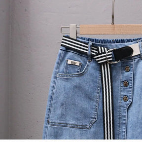 Saia Jeans Irregular