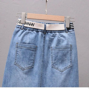 Saia Jeans Irregular