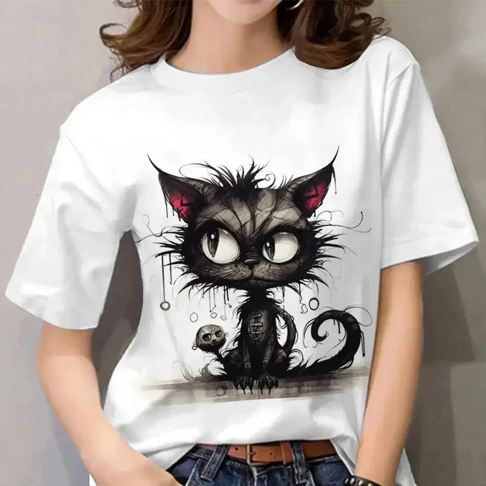 Camiseta Comics Gato Bravo