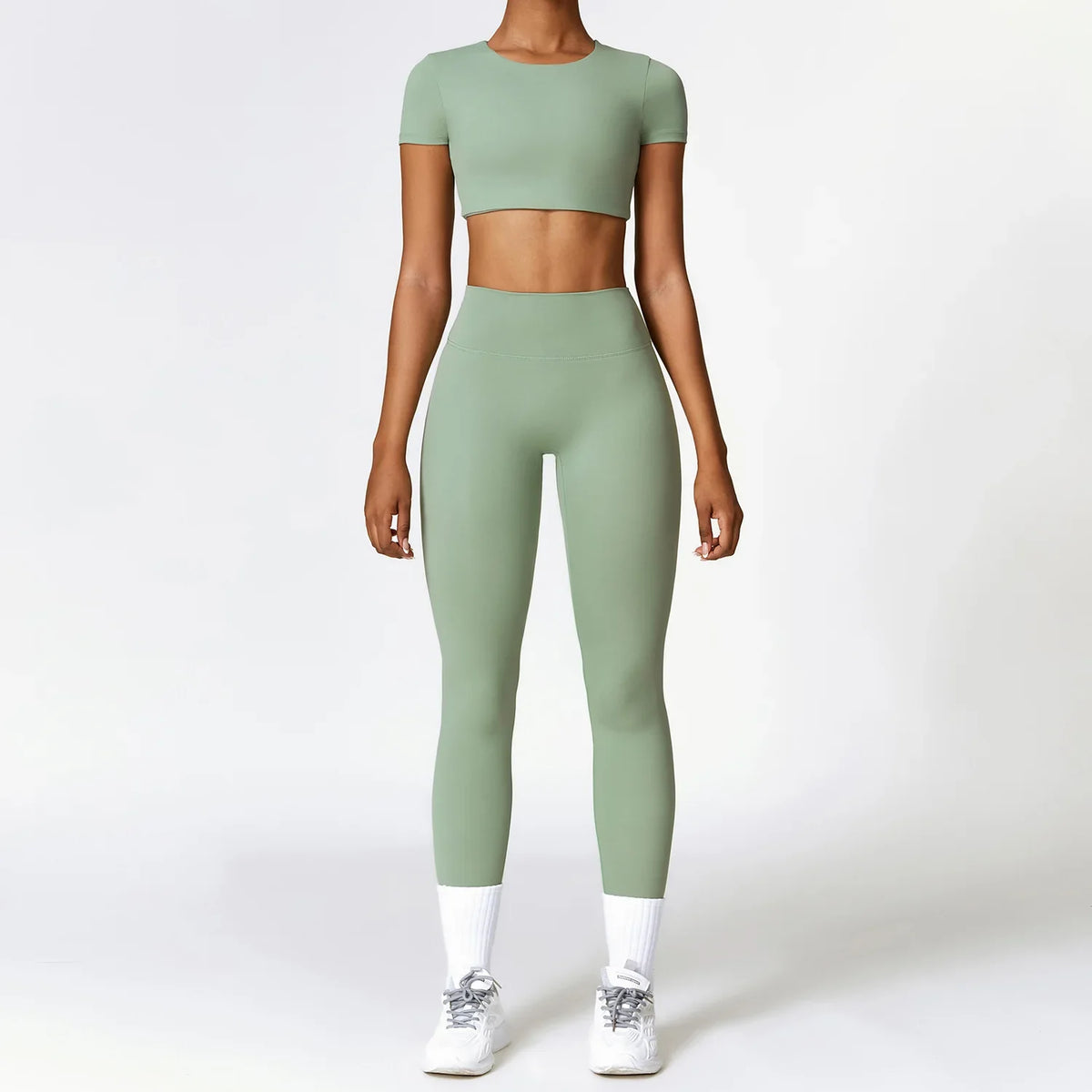 Conjunto de Yoga Sem Costura