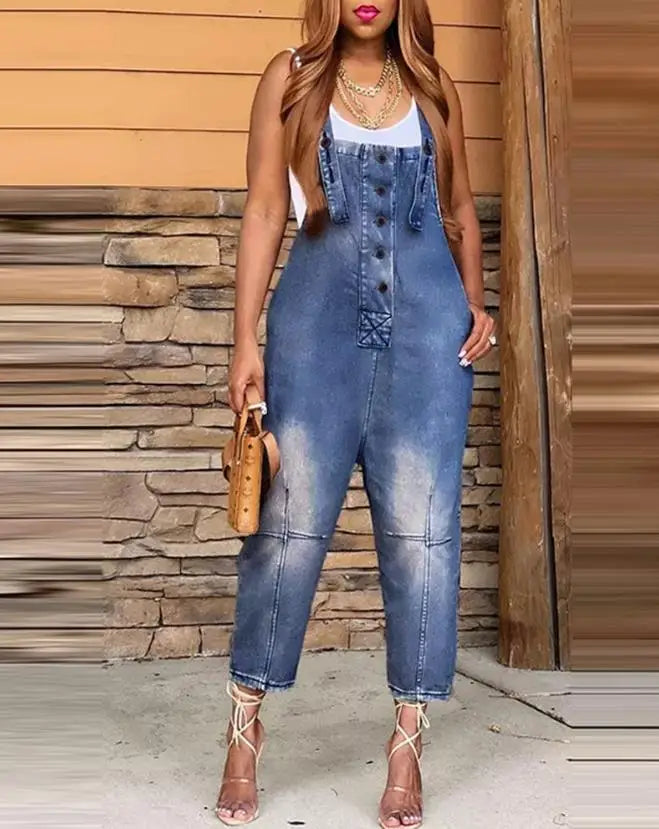 Macacão Denim Retrô 2025