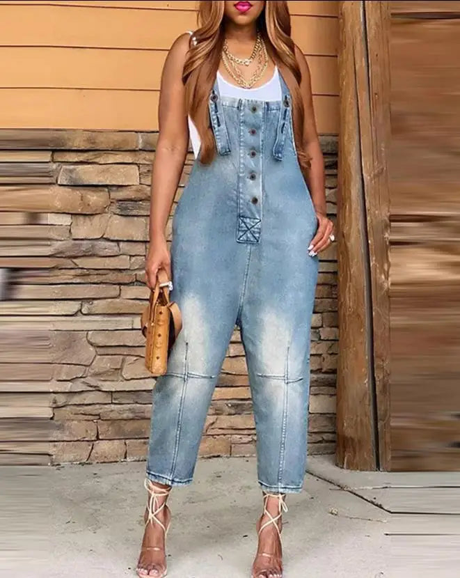 Macacão Denim Retrô 2025