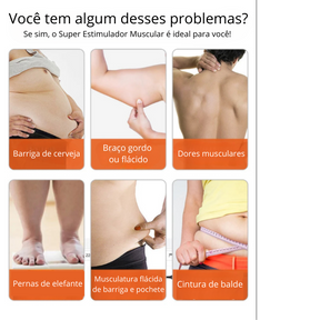 NOVO Super Estimulador Elétrico de Músculos Para Homens e Mulheres - POWER MUSCLE (braços)