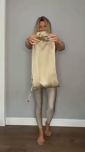 Conjunto Cetim - calça com bolso lateral